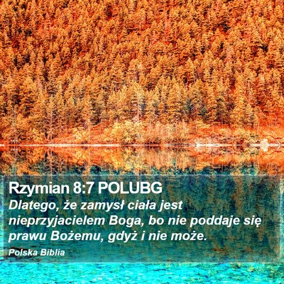 Rzymian 8:7 POLUBG Bible Verse Image