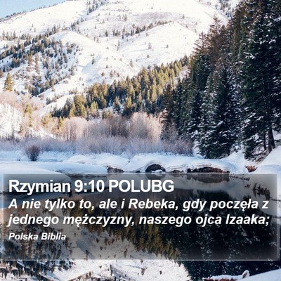 Rzymian 9:10 POLUBG Bible Verse Image