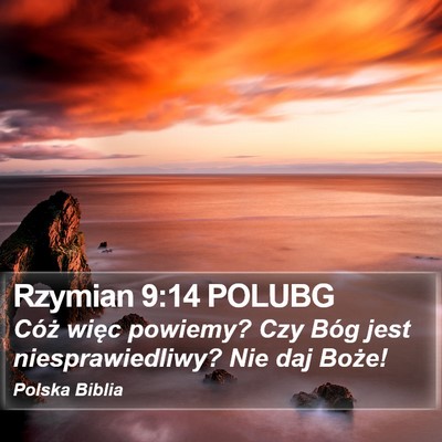 Rzymian 9:14 POLUBG Bible Verse Image