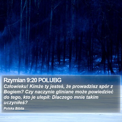 Rzymian 9:20 POLUBG Bible Verse Image