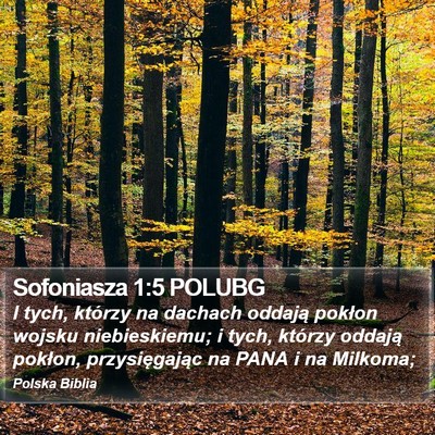 Sofoniasza 1:5 POLUBG Bible Verse Image