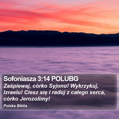 Sofoniasza 3:14 POLUBG Bible Verse Image