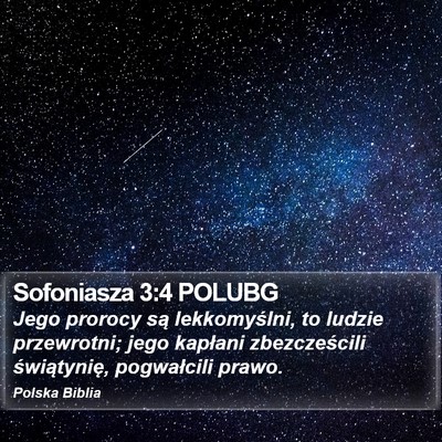 Sofoniasza 3:4 POLUBG Bible Verse Image