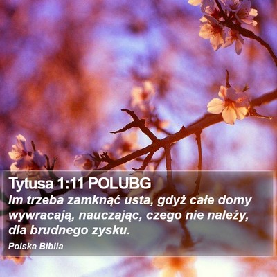 Tytusa 1:11 POLUBG Bible Verse Image