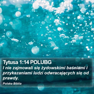 Tytusa 1:14 POLUBG Bible Verse Image