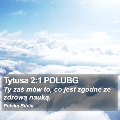 Tytusa 2:1 POLUBG Bible Verse Image