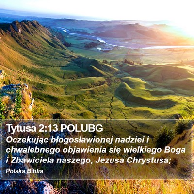 Tytusa 2:13 POLUBG Bible Verse Image