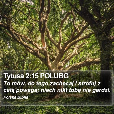 Tytusa 2:15 POLUBG Bible Verse Image