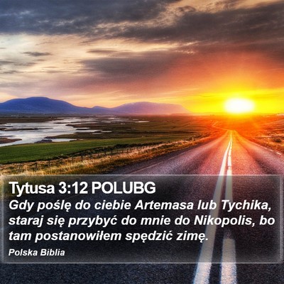 Tytusa 3:12 POLUBG Bible Verse Image