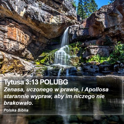 Tytusa 3:13 POLUBG Bible Verse Image