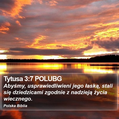 Tytusa 3:7 POLUBG Bible Verse Image