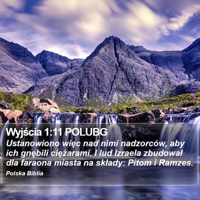 Wyjścia 1:11 POLUBG Bible Verse Image