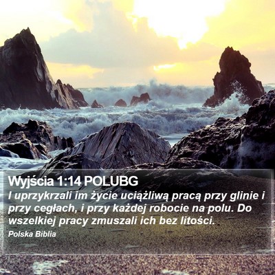 Wyjścia 1:14 POLUBG Bible Verse Image