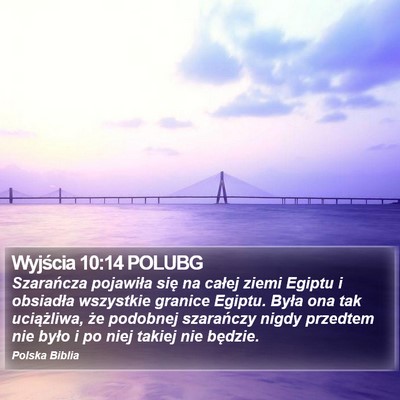 Wyjścia 10:14 POLUBG Bible Verse Image
