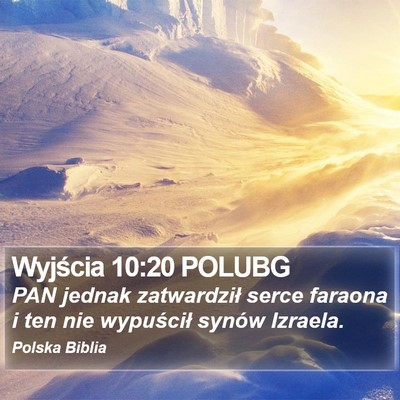 Wyjścia 10:20 POLUBG Bible Verse Image