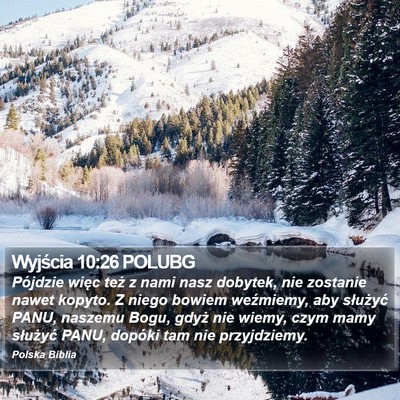 Wyjścia 10:26 POLUBG Bible Verse Image
