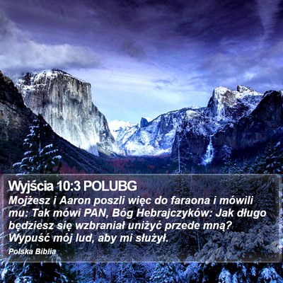 Wyjścia 10:3 POLUBG Bible Verse Image