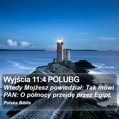 Wyjścia 11:4 POLUBG Bible Verse Image