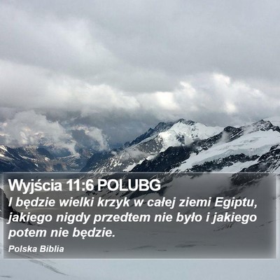 Wyjścia 11:6 POLUBG Bible Verse Image