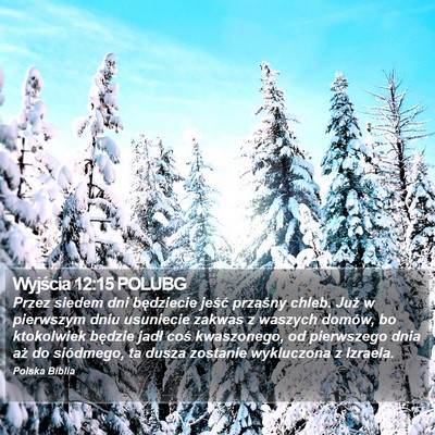 Wyjścia 12:15 POLUBG Bible Verse Image