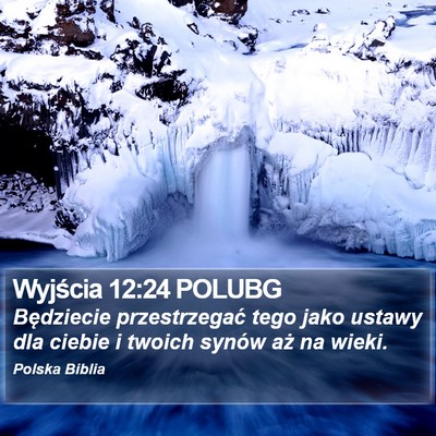 Wyjścia 12:24 POLUBG Bible Verse Image