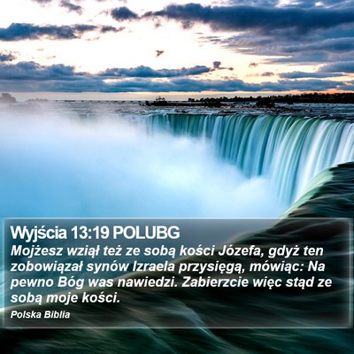Wyjścia 13:19 POLUBG Bible Verse Image