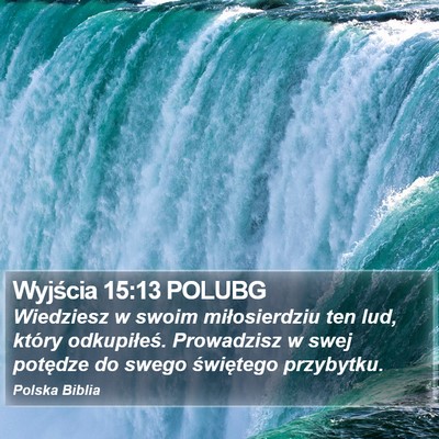 Wyjścia 15:13 POLUBG Bible Verse Image