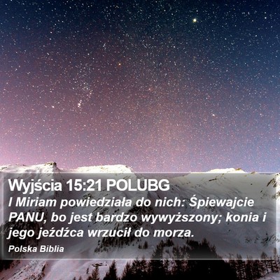 Wyjścia 15:21 POLUBG Bible Verse Image