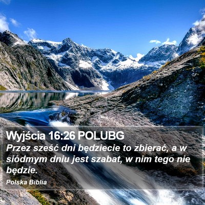Wyjścia 16:26 POLUBG Bible Verse Image