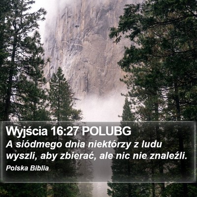 Wyjścia 16:27 POLUBG Bible Verse Image