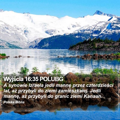Wyjścia 16:35 POLUBG Bible Verse Image
