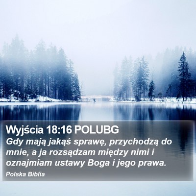 Wyjścia 18:16 POLUBG Bible Verse Image