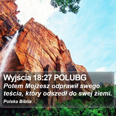 Wyjścia 18:27 POLUBG Bible Verse Image