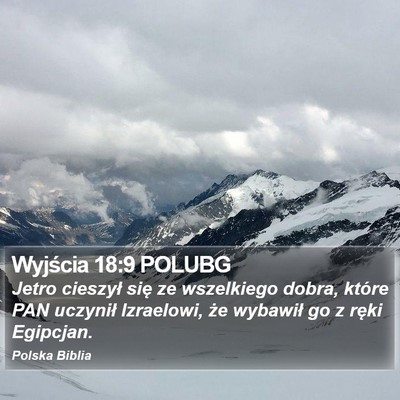 Wyjścia 18:9 POLUBG Bible Verse Image