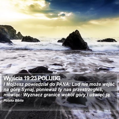 Wyjścia 19:23 POLUBG Bible Verse Image