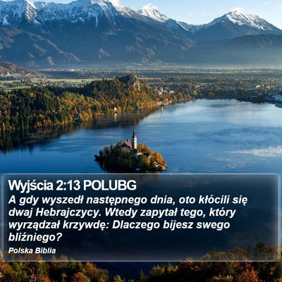 Wyjścia 2:13 POLUBG Bible Verse Image