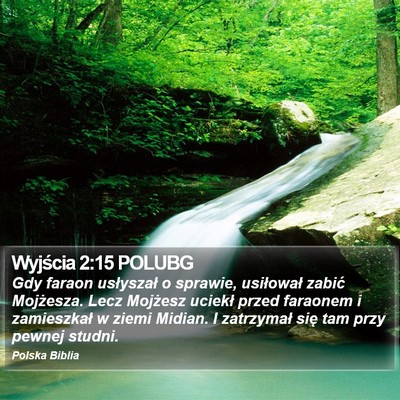 Wyjścia 2:15 POLUBG Bible Verse Image