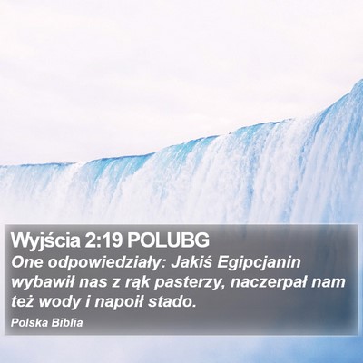 Wyjścia 2:19 POLUBG Bible Verse Image