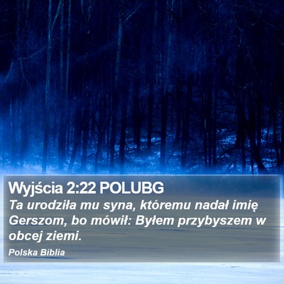 Wyjścia 2:22 POLUBG Bible Verse Image