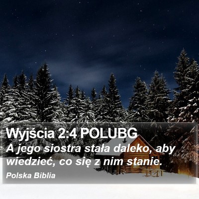 Wyjścia 2:4 POLUBG Bible Verse Image