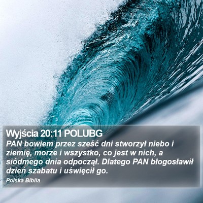 Wyjścia 20:11 POLUBG Bible Verse Image