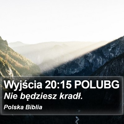 Wyjścia 20:15 POLUBG Bible Verse Image