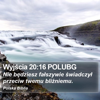 Wyjścia 20:16 POLUBG Bible Verse Image