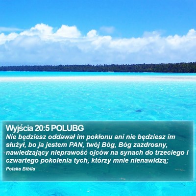 Wyjścia 20:5 POLUBG Bible Verse Image