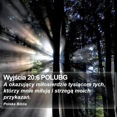 Wyjścia 20:6 POLUBG Bible Verse Image