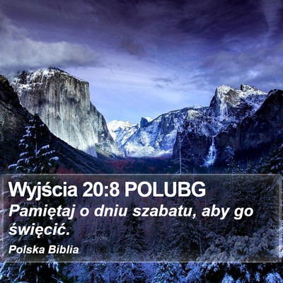 Wyjścia 20:8 POLUBG Bible Verse Image