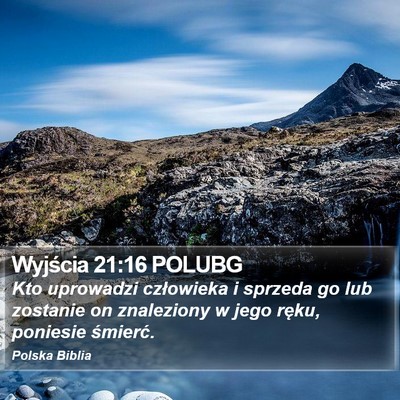 Wyjścia 21:16 POLUBG Bible Verse Image