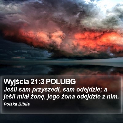 Wyjścia 21:3 POLUBG Bible Verse Image