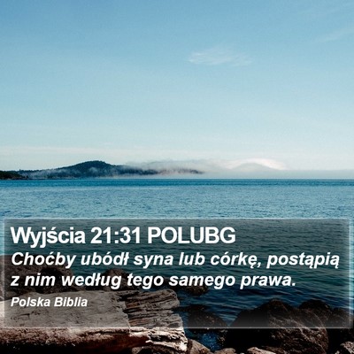 Wyjścia 21:31 POLUBG Bible Verse Image