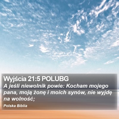 Wyjścia 21:5 POLUBG Bible Verse Image